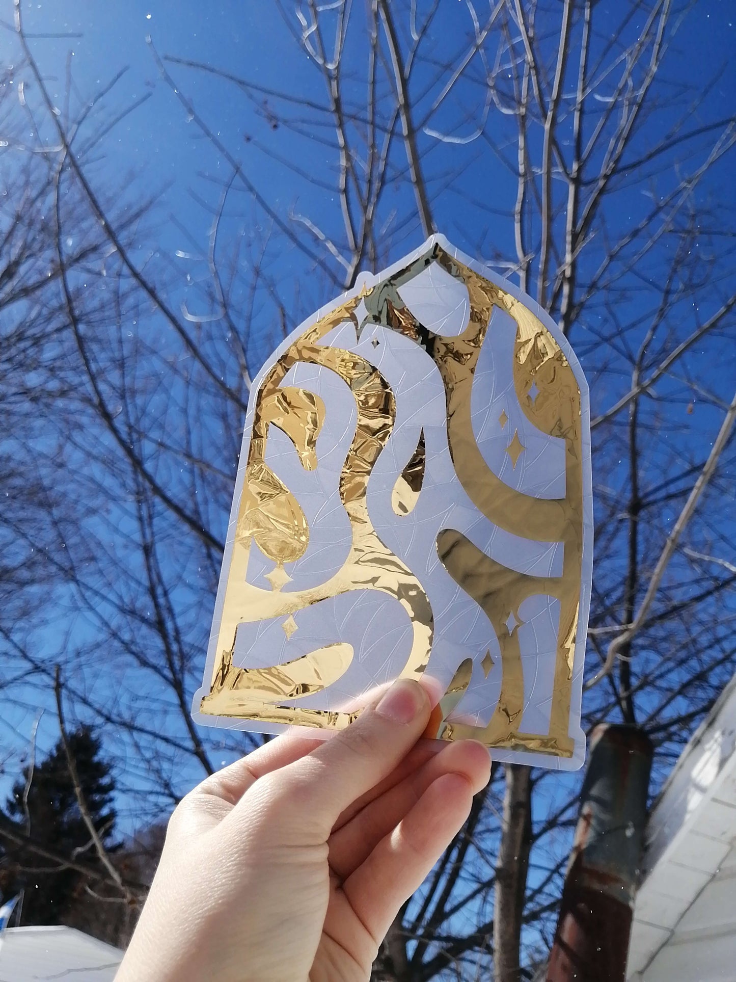 Window sticker suncatcher