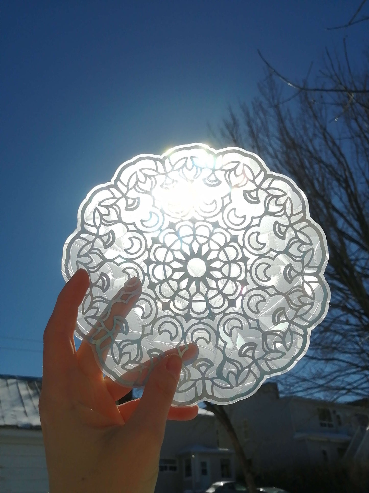 Collant suncatcher - Mandala Lune