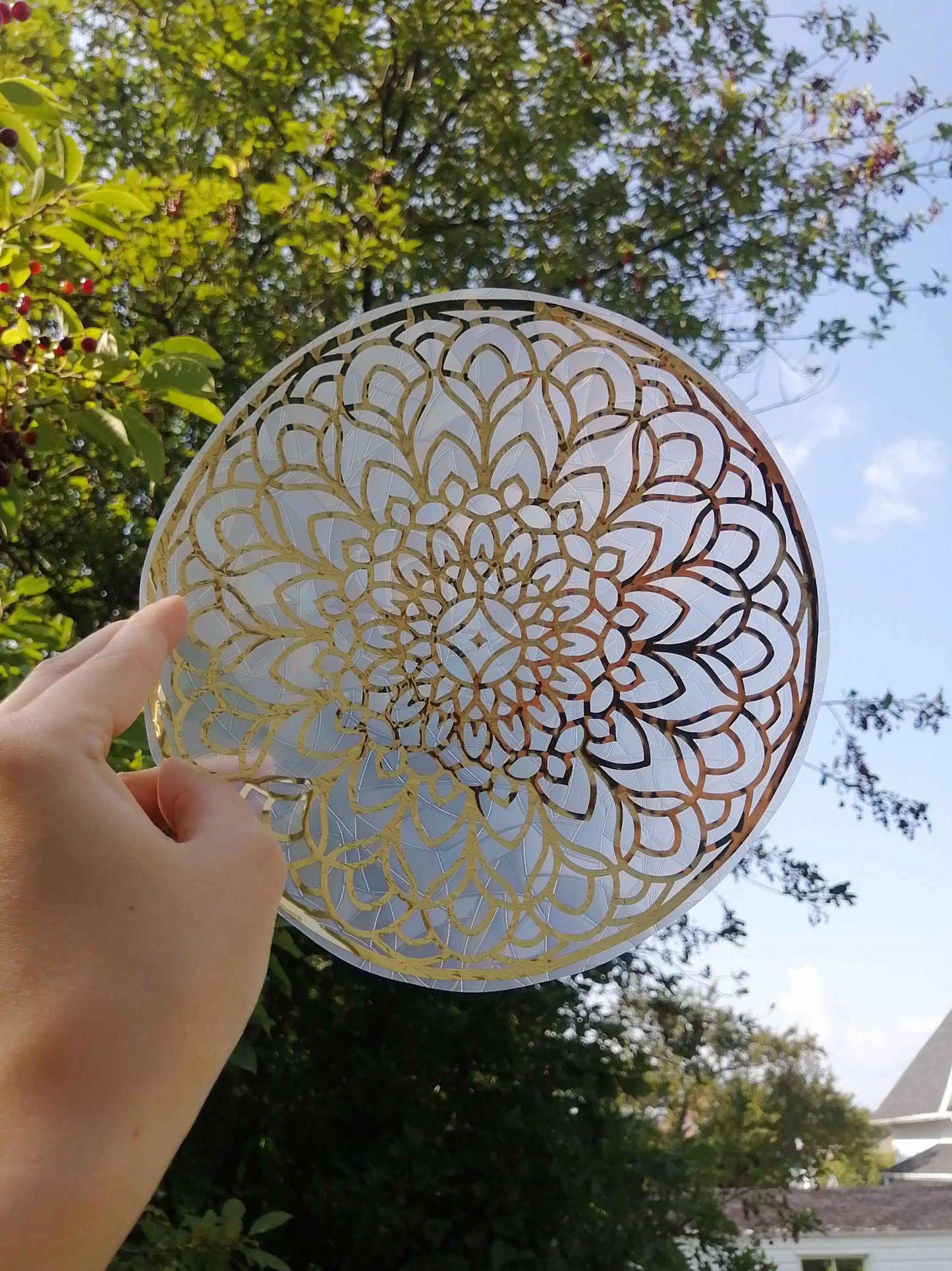 Collant suncatcher - Mandala Dandelion