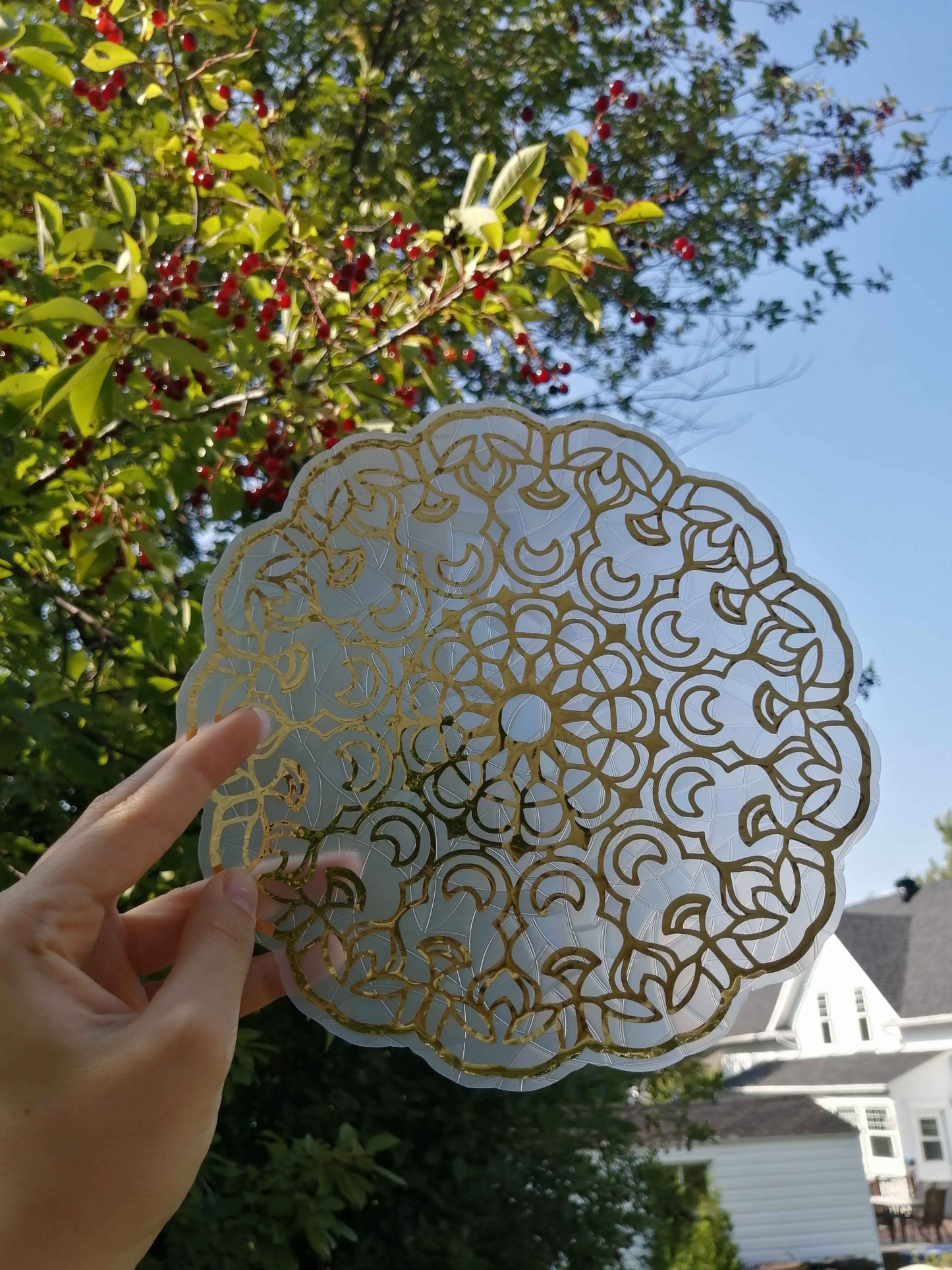 Collant suncatcher - Mandala Lune