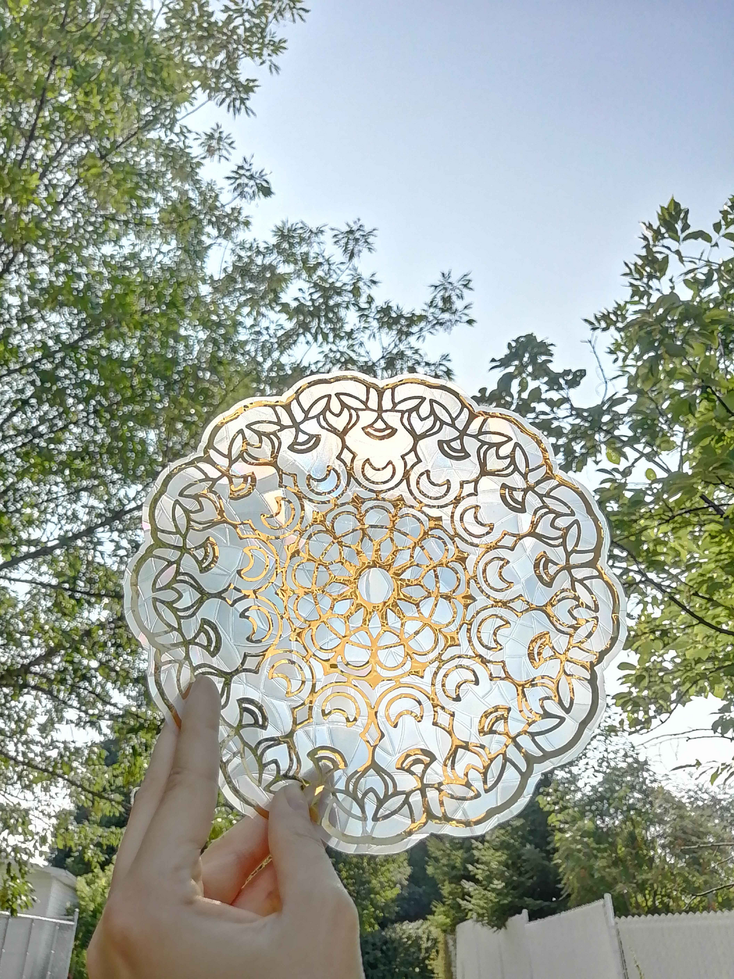 Collant suncatcher - Mandala Lune