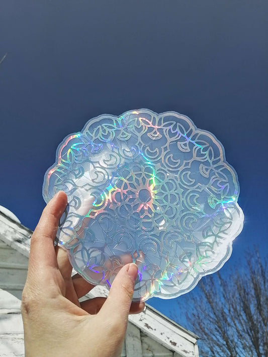 Moon Mandala - Suncatcher Sticker