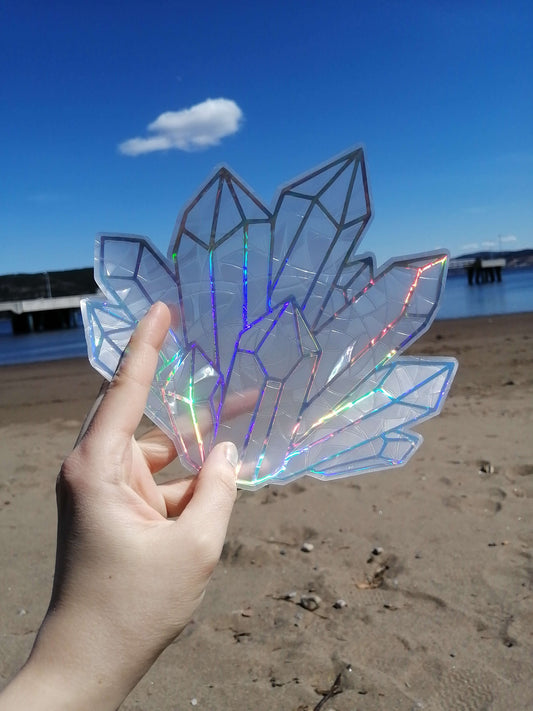 Crystal sticker suncatcher