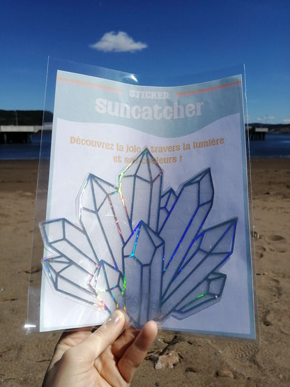 Crystal sticker suncatcher