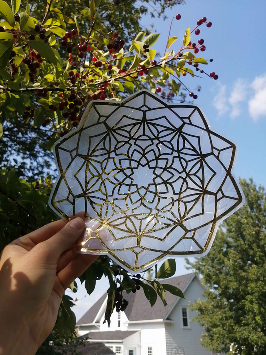 Mandala Fractal - Sticker Suncatcher