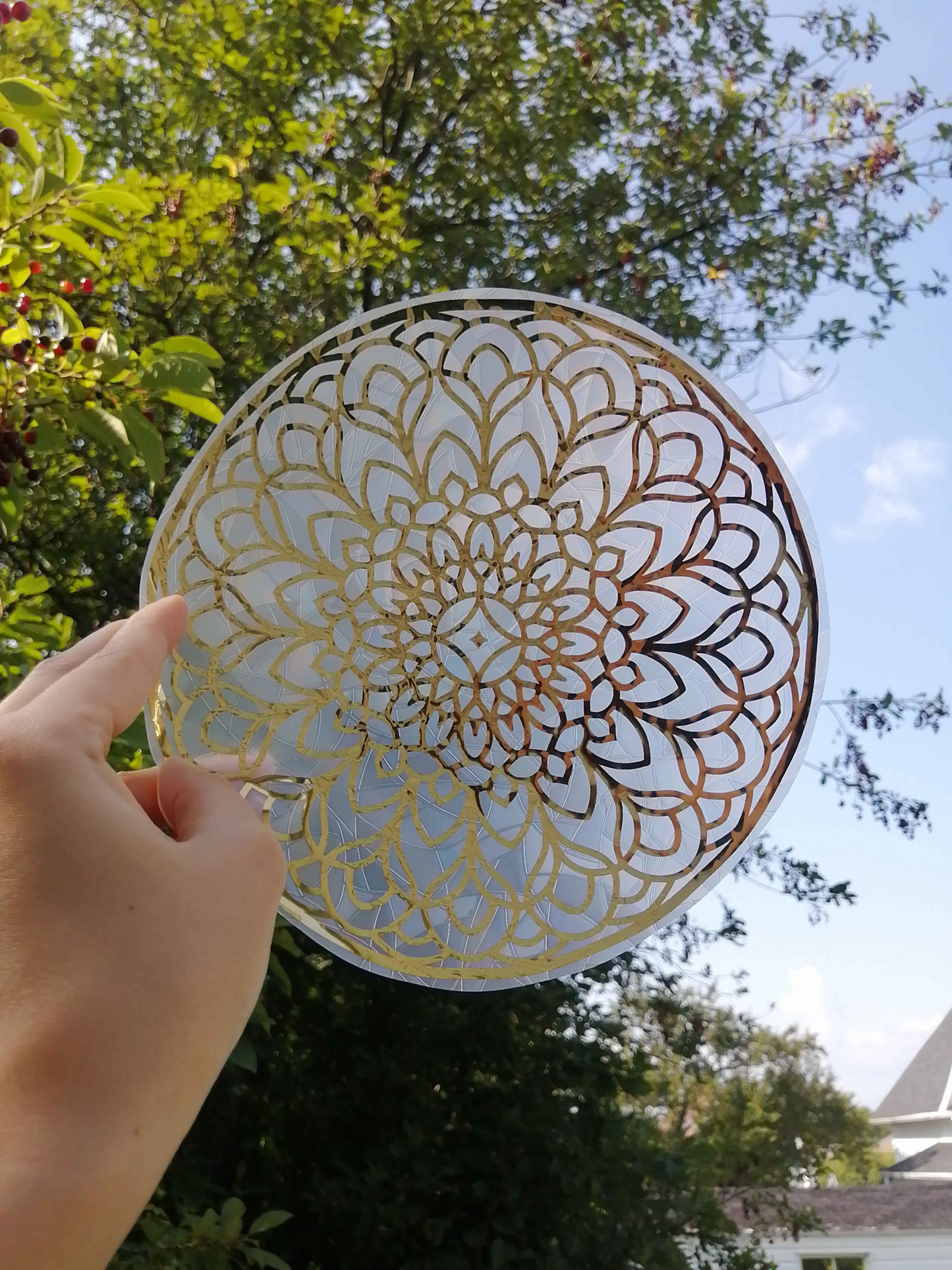 Mandala Dandelion - Sticker Suncatcher